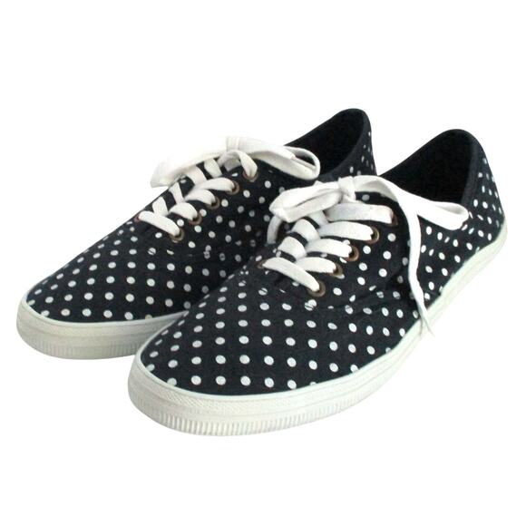 City Sneaks Women's Blue Polka Dot Sneaker Shoes Size 9.5M - Picture 1 of 10